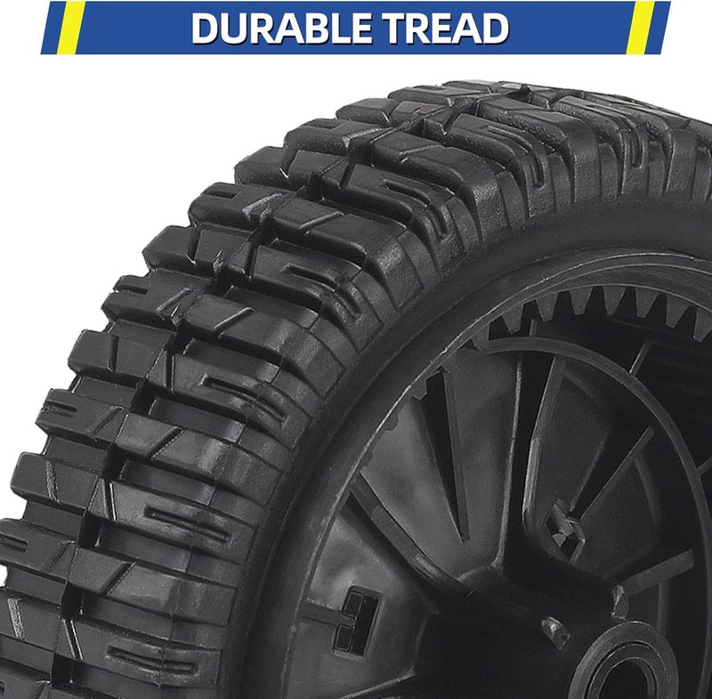 GICOOL 180775 180773 72-077 Front Wheels, 8 Inch Wheels Fit for Craftsman AYP MTD Lawn Mower, Black, Pack of 2 - Image 5
